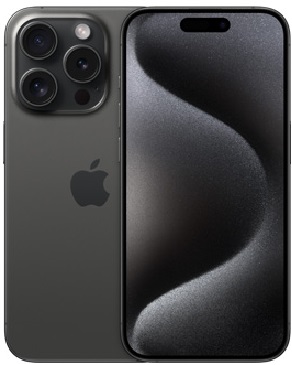 Refurbished iPhone 15 Pro 256 GB in Black en White